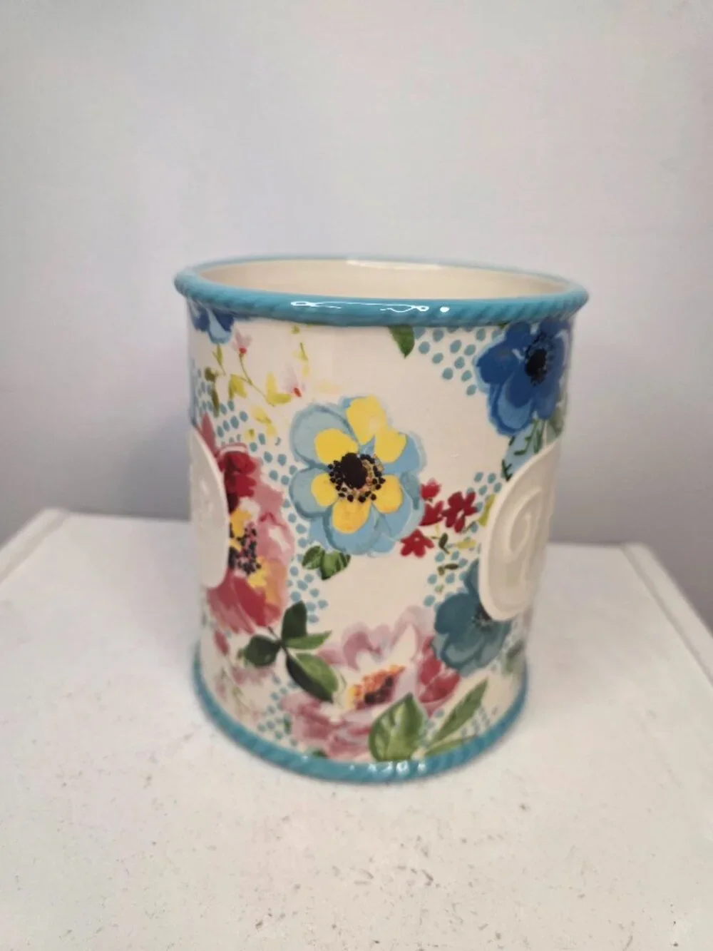 The Pioneer Woman Floral Stoneware Utensil Holder Kitchen